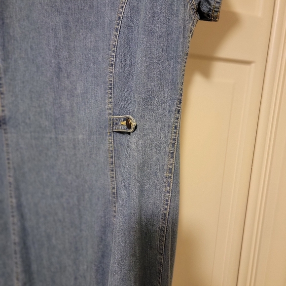 LizWear Denim Button-Down Dress Size Medium EUC - Picture 5 of 6